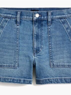 J. Crew Utility Denim Shorts High Waist w Pockets